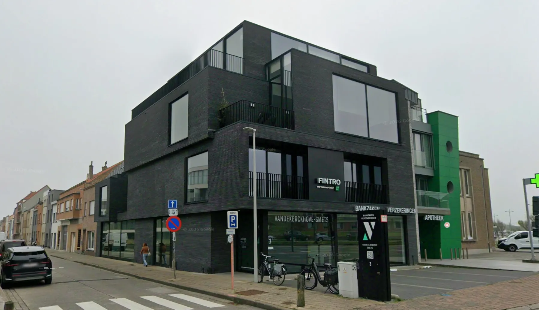 Bankgebouw met appartementen Driftweg in Bredene